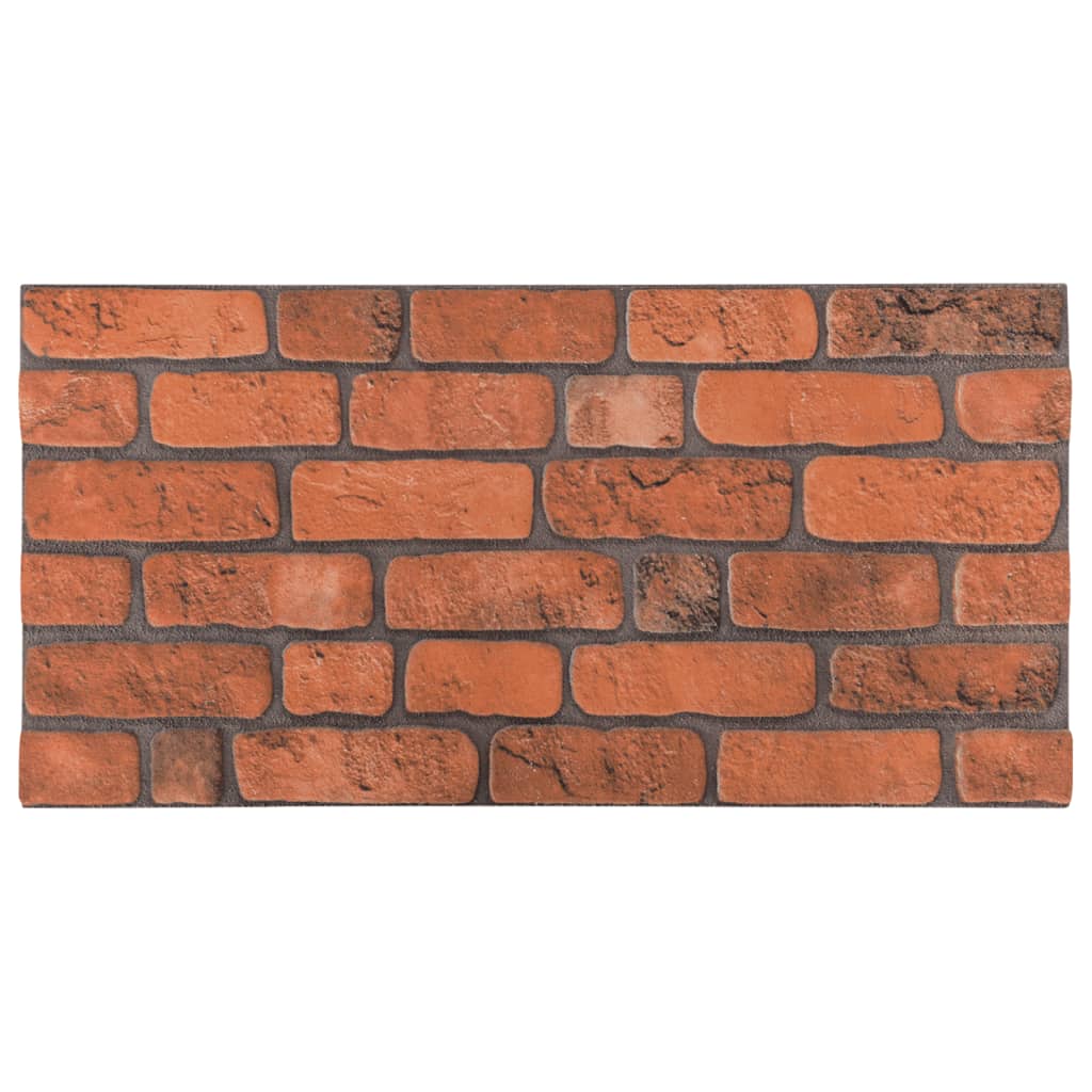 Pannelli Murali 3D con Design a Mattoni Terracotta 10 pz EPS