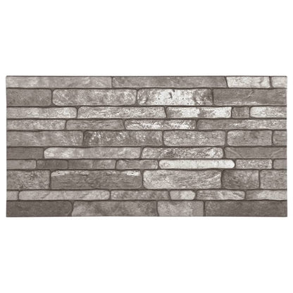 Pannelli Murali 3D con Design a Mattoni Grigio Scuro 10 pz EPS