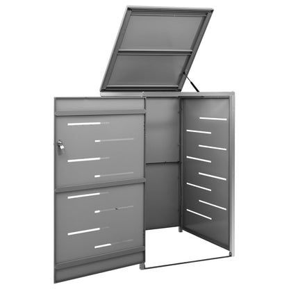 Copribidone per Spazzatura Singolo 69x77,5x112,5cm Acciaio Inox