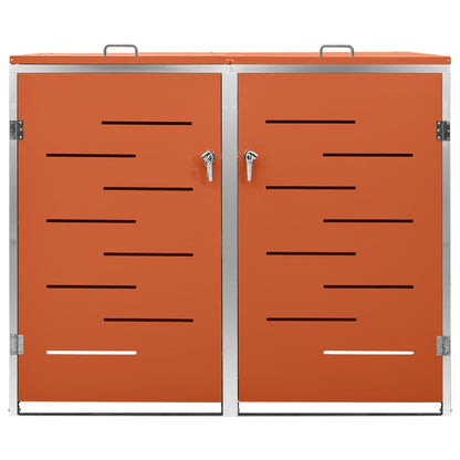 Copribidone per Spazzatura Singolo 69x77,5x112,5cm Acciaio Inox