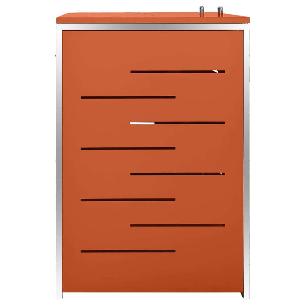 Copribidone per Spazzatura Singolo 69x77,5x112,5cm Acciaio Inox