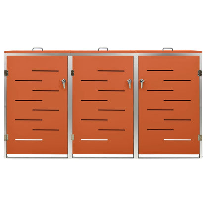 Copribidone per Spazzatura Singolo 69x77,5x112,5cm Acciaio Inox