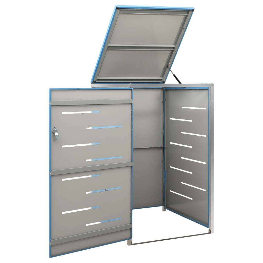 Copribidone per Spazzatura Singolo 69x77,5x112,5cm Acciaio Inox