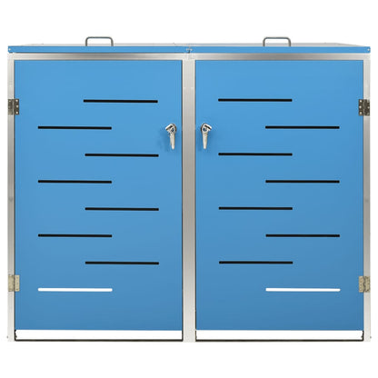 Copribidone per Spazzatura Singolo 69x77,5x112,5cm Acciaio Inox