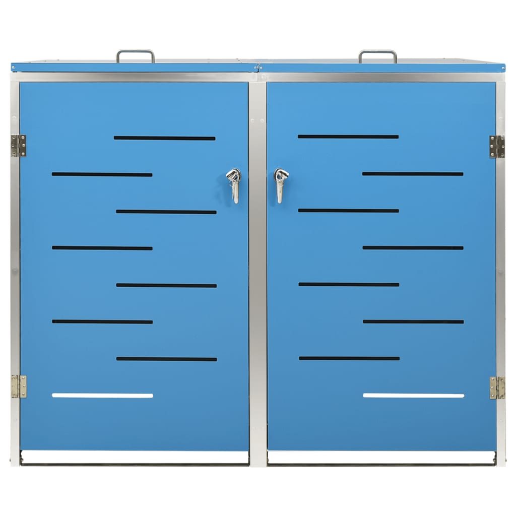 Copribidone per Spazzatura Singolo 69x77,5x112,5cm Acciaio Inox