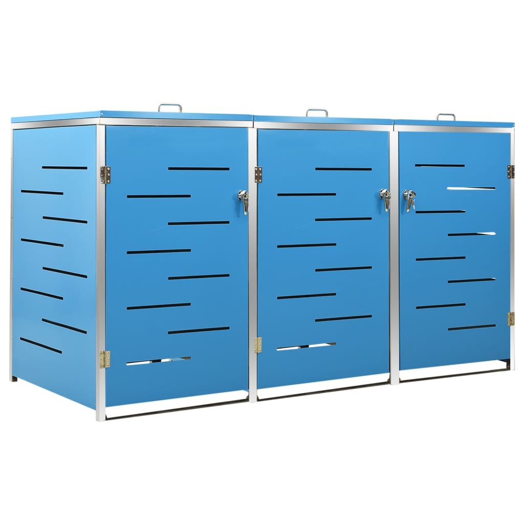 Copribidone per Spazzatura Singolo 69x77,5x112,5cm Acciaio Inox
