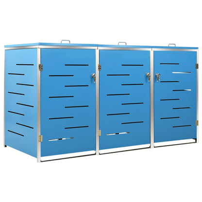 Copribidone per Spazzatura Singolo 69x77,5x112,5cm Acciaio Inox