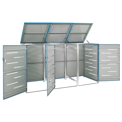 Copribidone per Spazzatura Singolo 69x77,5x112,5cm Acciaio Inox