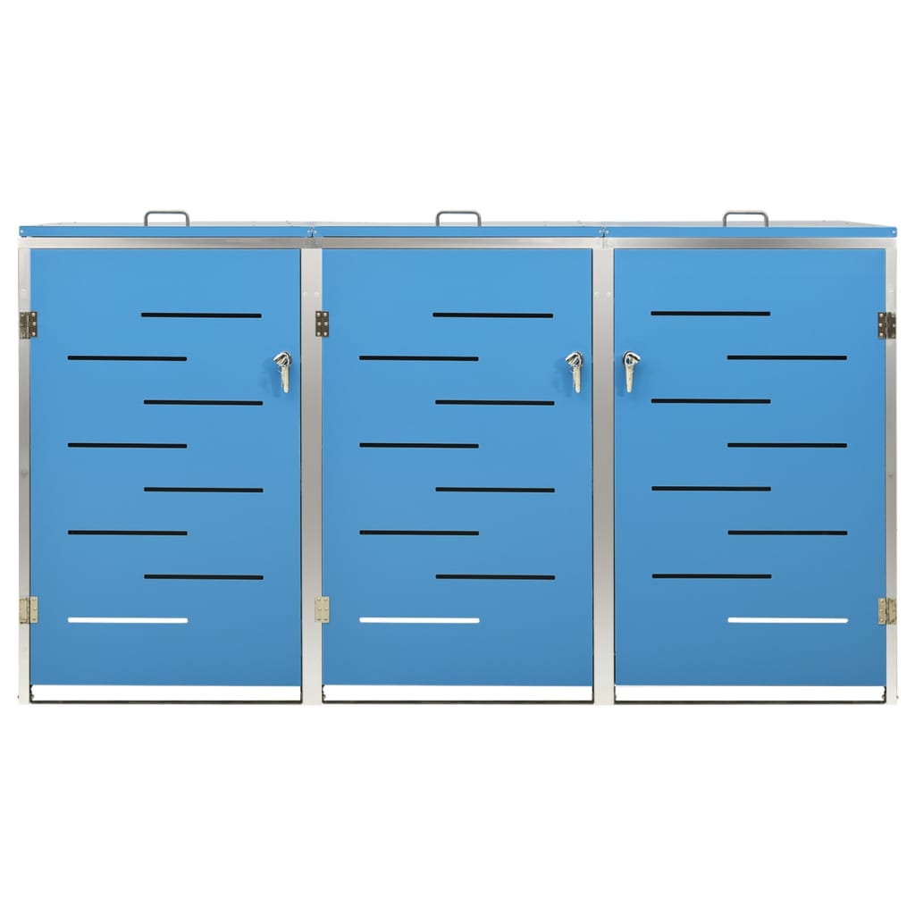 Copribidone per Spazzatura Singolo 69x77,5x112,5cm Acciaio Inox