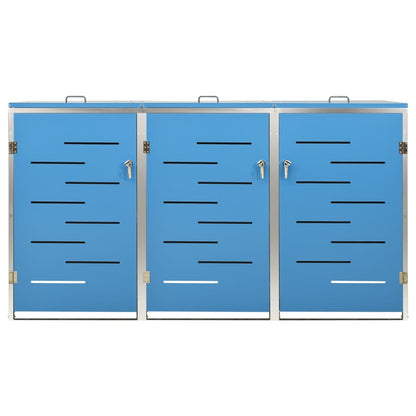 Copribidone per Spazzatura Singolo 69x77,5x112,5cm Acciaio Inox