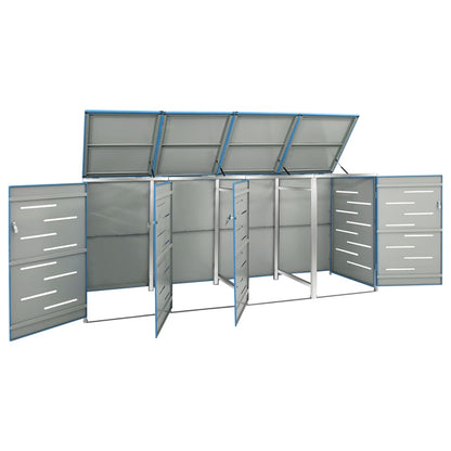 Copribidone per Spazzatura Singolo 69x77,5x112,5cm Acciaio Inox