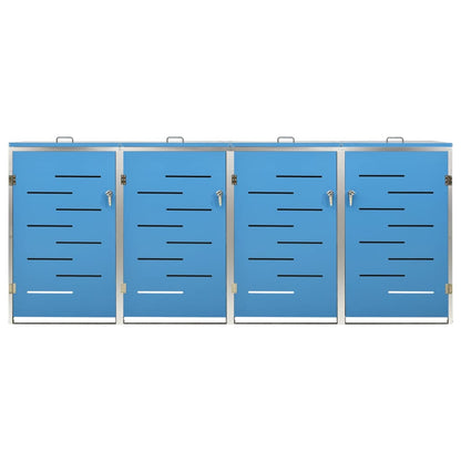 Copribidone per Spazzatura Singolo 69x77,5x112,5cm Acciaio Inox