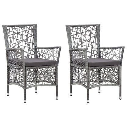 Set Mobili da Pranzo per Giardino 3 pz Grigio