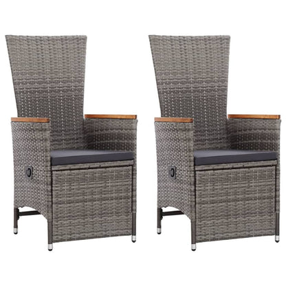 Set Mobili da Pranzo per Giardino 5 pz Grigio