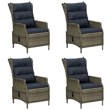 Set Mobili da Pranzo per Giardino 5 pz Marrone