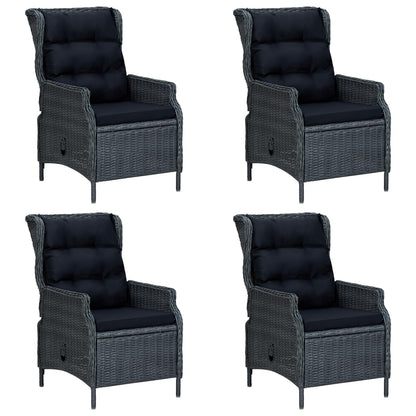 Set Mobili da Pranzo per Giardino 5 pz Grigio Scuro