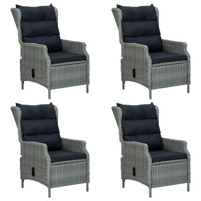 Set Mobili da Pranzo per Giardino 5 pz Grigio Chiaro
