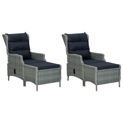 Set Mobili da Pranzo per Giardino 7 pz Grigio
