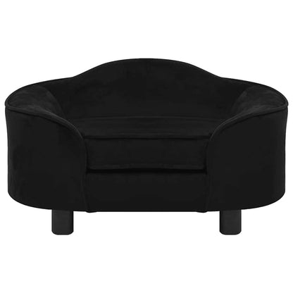 Divano per Cani Nero 67x47x36 cm in Peluche