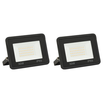 Faretti a LED 2 pz 30 W Bianco Caldo