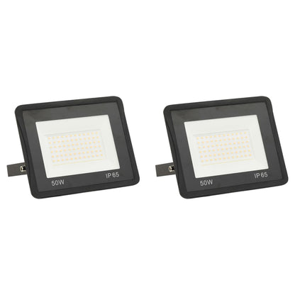 Faretti a LED 2 pz 50 W Bianco Caldo