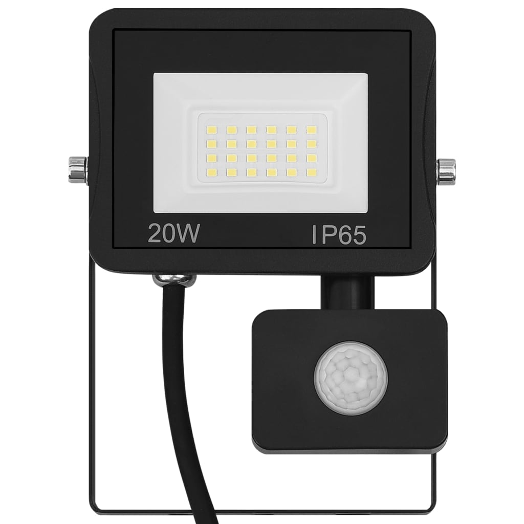 Faretto a LED con Sensore 20 W Bianco Freddo