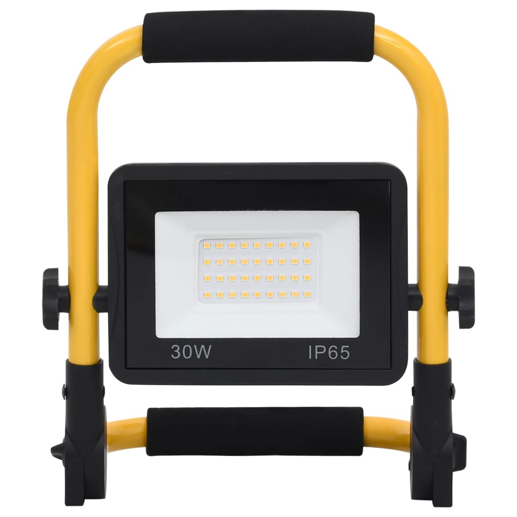 Faretto a LED con Maniglia 30 W Bianco Caldo
