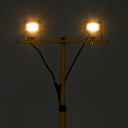 Faretto a LED con Treppiede 2x10 W Bianco Caldo