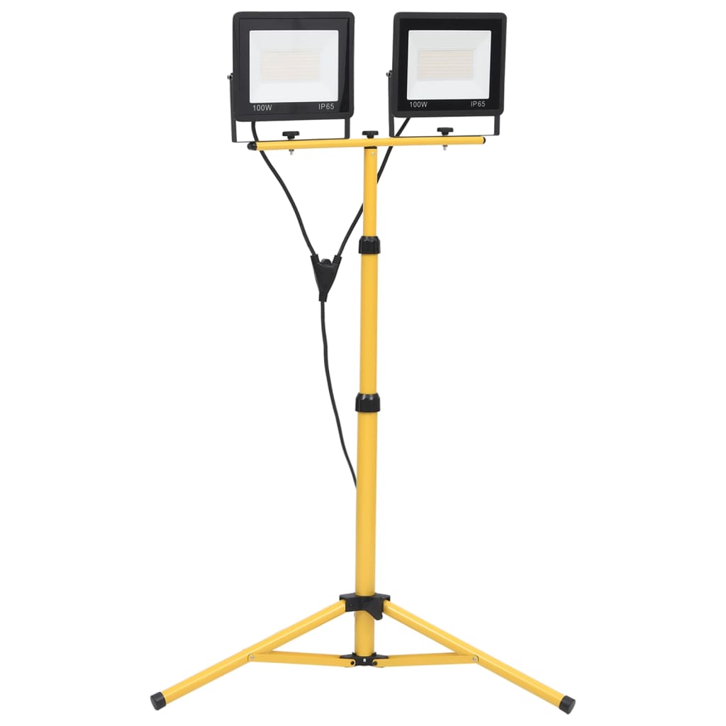 Faretto a LED con Treppiede 2x100 W Bianco Freddo