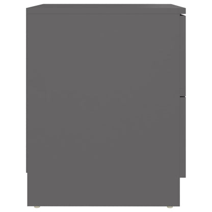 Comodino Grigio 40x40x50 cm in Legno Multistrato