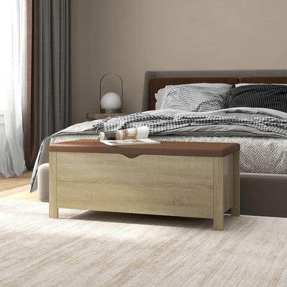 Contenitore con Cuscino Rovere Sonoma 105x40x45cm Multistrato