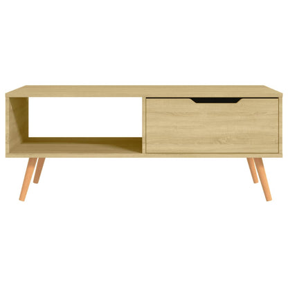 Tavolino Salotto Rovere Sonoma 100x49,5x43 cm Legno Multistrato