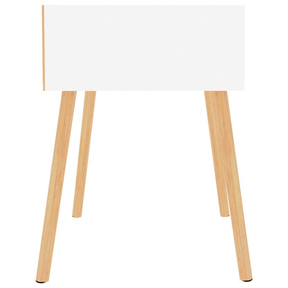 Comodino Bianco 40x40x56 cm in Legno Multistrato