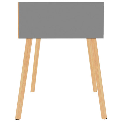 Comodino Grigio 40x40x56 cm in Legno Multistrato