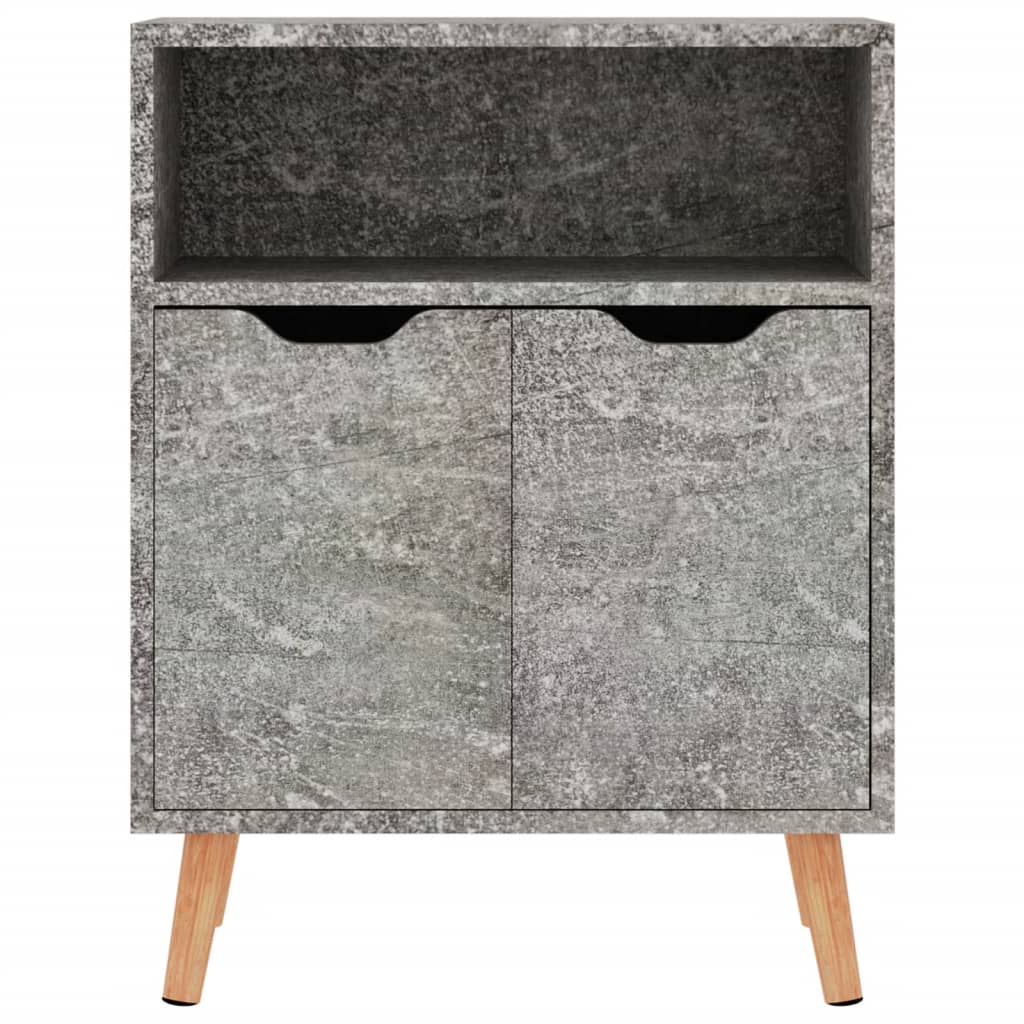 Credenza Grigio Cemento 60x30x72 cm in Legno Multistrato