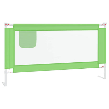 Sponda Letto di Sicurezza per Bambini Verde 160x25cm in Tessuto