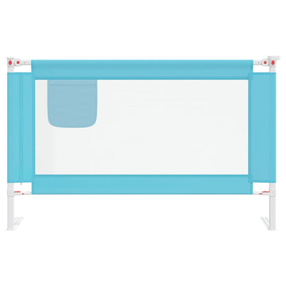 Sponda Letto di Sicurezza per Bambini Blu 120x25 cm in Tessuto