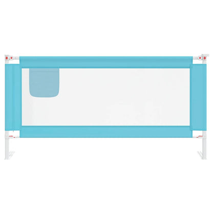 Sponda Letto di Sicurezza per Bambini Blu 180x25 cm in Tessuto