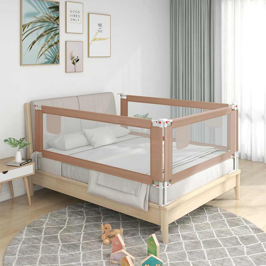 Sponda Letto di Sicurezza per Bambini Talpa 180x25cm in Tessuto