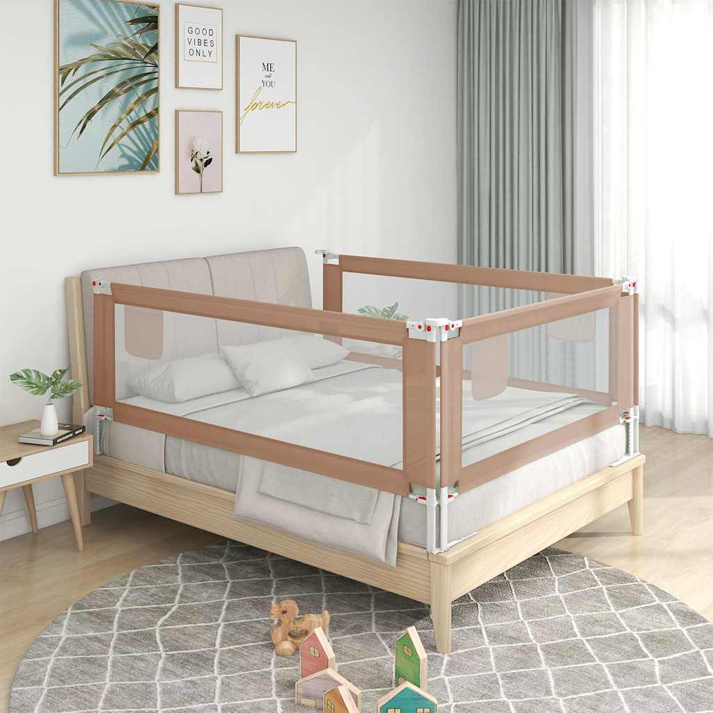 Sponda Letto di Sicurezza per Bambini Talpa 200x25cm in Tessuto