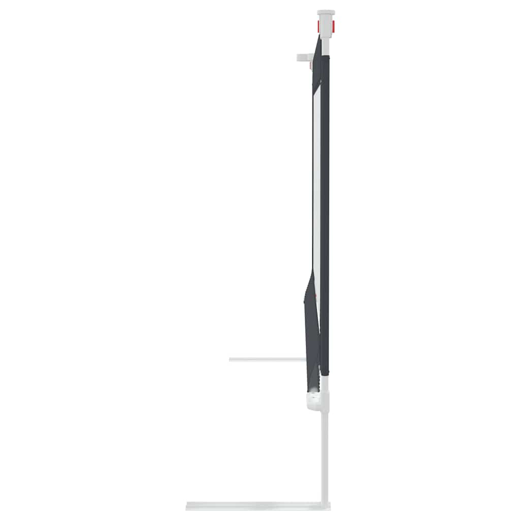 Sponda Letto Sicurezza Bambini Grigio Scuro 150x25 cm Tessuto