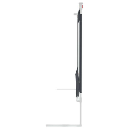 Sponda Letto Sicurezza Bambini Grigio Scuro 150x25 cm Tessuto
