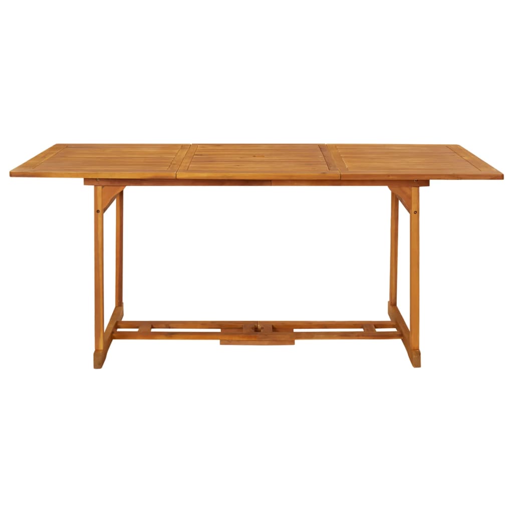 Tavolo da Pranzo per Esterni 180x90x75cm Legno Massello Acacia
