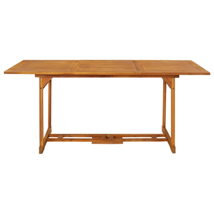 Tavolo da Pranzo per Esterni 180x90x75cm Legno Massello Acacia