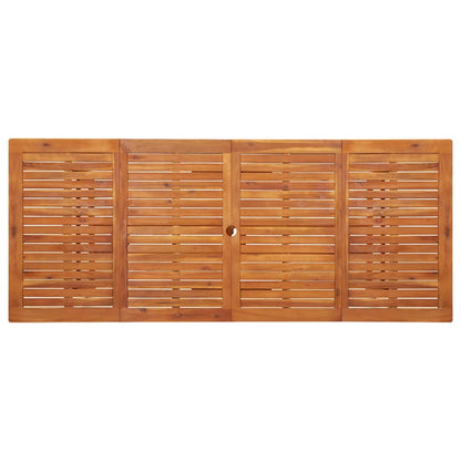 Tavolo da Pranzo per Esterni 220x90x75cm Legno Massello Acacia