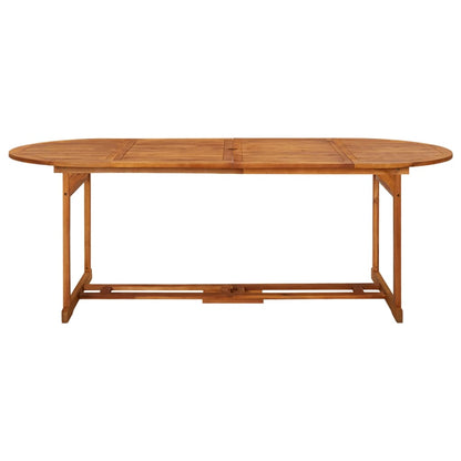 Tavolo da Pranzo per Esterni 220x90x75cm Legno Massello Acacia