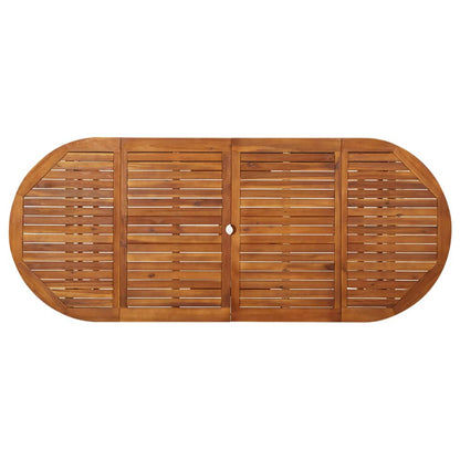 Tavolo da Pranzo per Esterni 220x90x75cm Legno Massello Acacia