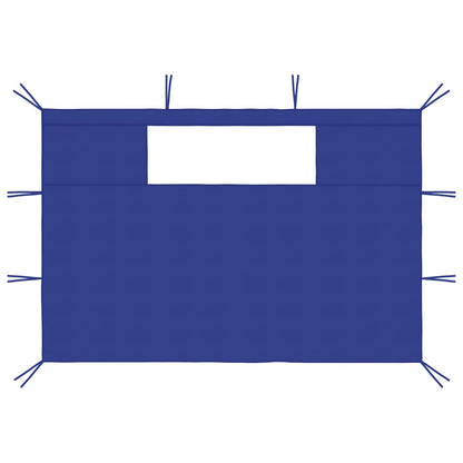 Pareti con Finestre per Gazebo 2 pz Blu