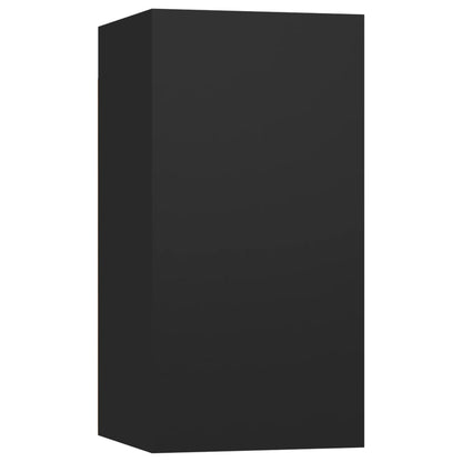 Mobili TV 2 pz Neri 30,5x30x60 cm in Legno Multistrato