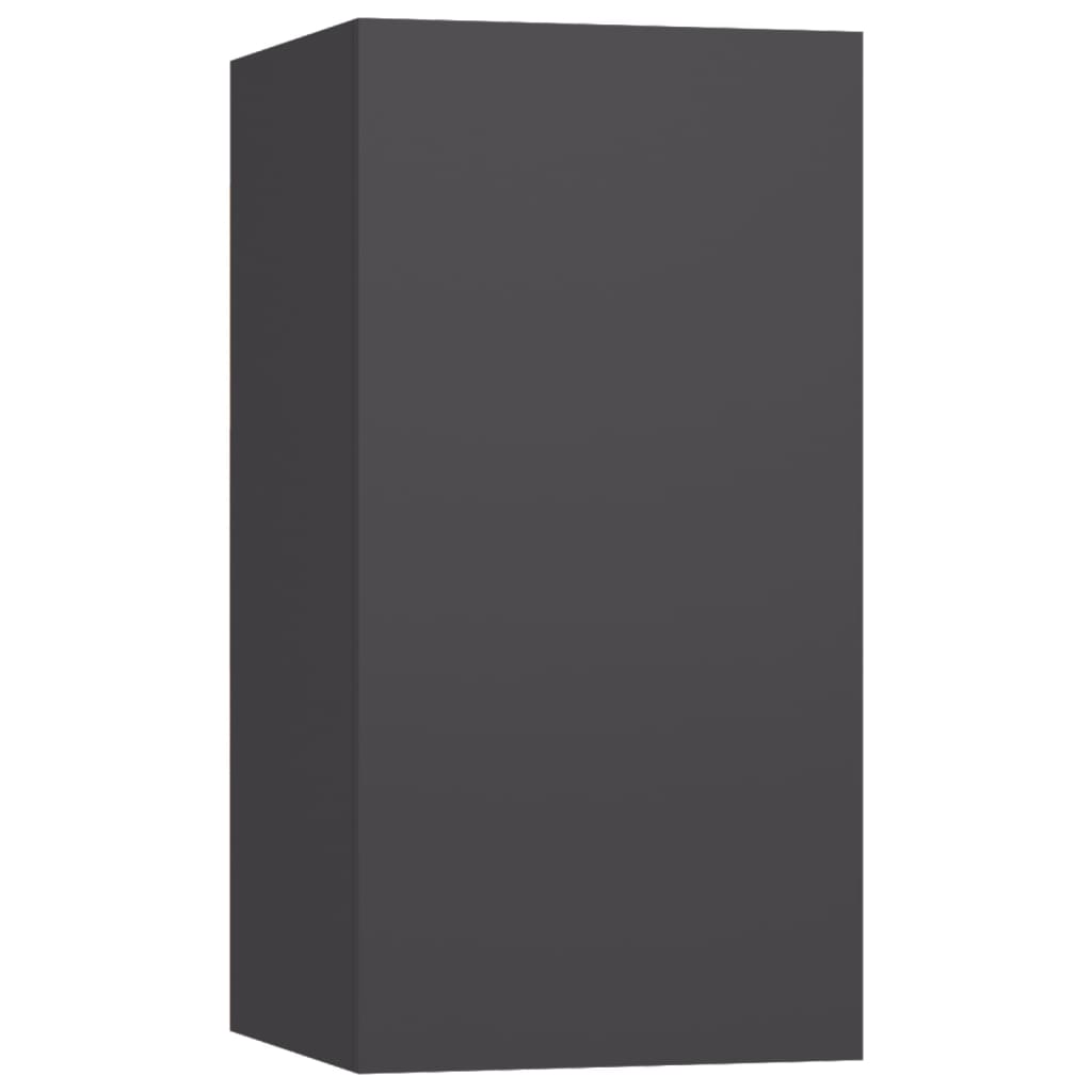 Mobile Porta TV Grigio 30,5x30x60 cm in Legno Multistrato